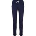 TOM TAILOR Damen Loungwear Hose aus Sweat, blau, Gr. 40