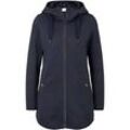 TOM TAILOR Damen Sweatjacke mit Kapuze, blau, Gr. S