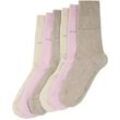 TOM TAILOR Damen Basic Socken im Sechserpack, beige, Uni, Gr. 35-38