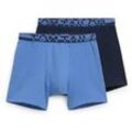 TOM TAILOR Herren Boxershorts im 2er-Set, blau, Uni, Gr. 5