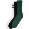 TOM TAILOR Herren Socken im 3er-Set, blau, mehrfarbiges Muster, Gr. 43-46