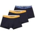 TOM TAILOR Herren Hip Pants 3-er Set, blau, Uni, Gr. 4