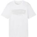 TOM TAILOR Herren T-Shirt mit Textprint, weiß, Print, Gr. XXL