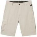 TOM TAILOR DENIM Herren Relaxed Cargoshorts, grau, Uni, Gr. M