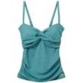 TOM TAILOR Damen Tankini-Top, grün, Uni, Gr. 38B