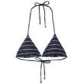 TOM TAILOR Damen Gestreiftes Bikini-Top, blau, Gestreift, Gr. 40