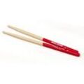 MUSIC STORE Hornbeam 5B Sticks Red Grip Wood Tip