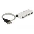 DELOCK USB 2.0 Externer Hub 4 Port