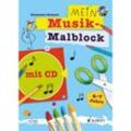 Schott Music Mein Musik-Malblock mit CD, 4-7 Jahre