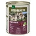 REAL NATURE WILDERNESS Nassfutter für Hunde Junior Pure Horse Pferd 12x800 g