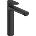 Waschtischarmatur HANSGROHE "Vernis Blend", schwarz (mattschwarz), H:28,4cm T:13,3cm, Armaturen, 19cm, ohne Ablaufgarnitur