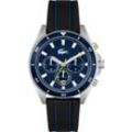 Chronograph LACOSTE "MAINSAIL" Armbanduhren blau Herren Armbanduhr, Quarzuhr, Herrenuhr, Tag, Stoppfunktion, Silikonarmband