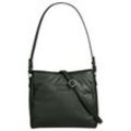 Shopper BRUNO BANANI Gr. B/H/T: 27cm x 25cm x 10cm onesize, grün (oliv) Damen Taschen echt Leder