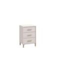 Nachtkommode HOME AFFAIRE "Belfort Nachtschrank Nachttisch Made in Europe", weiß (cashmere), B:48cm H:71cm T:40cm, Spanplatte, Sideboards, mit 2 oder 3 Schubladen, FSC-zertifizierter, Trendfarbe cashmere
