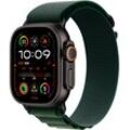 Smartwatch APPLE "Watch Ultra 2 (2024) GPS + Cellular", schwarz, Smartwatches, 49mm, Cellular, S, Alpine Loop