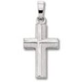 Kette mit Anhänger ONE ELEMENT "Kreuz Anhänger aus 925 Silber", silber, Halsketten, Damen, Silber 925 (Sterlingsilber), Damen Schmuckset - Set mit verstellbarer Halskette