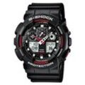 Chronograph CASIO G-SHOCK "GA-100-1A4ER" Armbanduhren schwarz Herren Quarzuhr, Armbanduhr, Herrenuhr, digital, bis 20 bar wasserdicht