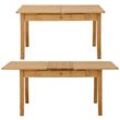 Esstisch HOME AFFAIRE "Palermo", beige (natur), B:140cm H:75cm T:90cm, Tische, mit Auszugsfunktion und 2 Schubladen, FSC zertifiziert