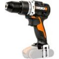 WORX Akku-Schlagbohrschrauber "NITRO WX352.9" Bohrmaschinen 3-In-1, bürstenloser Motor, 60Nm, LED-Licht, ohne Akku & Ladegerät bunt (schwarz/orange)