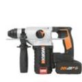 Akku-Bohrhammer WORX "NITRO WX380", bunt (schwarz, orange), B:8,6mm H:20,4mm L:31,4mm, Bohrmaschinen, 3-IN-1, bürstenloser Motor, inkl. 2 Akkus & Ladegerät