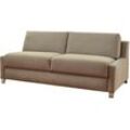 Schlafsofa BALI "Viola" Sofas Gr. 160cm x 200cm, Kaltschaummatratze, Basic: Gitterrostunterfederung mit Kaltschaummatratze, beige