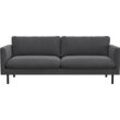 3,5-Sitzer FLEXLUX "Bolzano, Megasofa, aktuelles Design", grau (dervit grau), B:207cm H:61cm T:90cm, 100% Polyester, Sofas, sehr bequem durch Kaltschaum, im Sitz, lose Sitz -& Rückenkissen