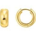 Paar Creolen THOMAS SABO "Schmuck Silber 925 Ohrringe Mini-Chunky-Form, CR741-001, CR741-413", gold (gelbgoldfarben), Ohrringe, Damen, Silber 925 (Sterlingsilber)