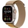 Smartwatch APPLE "Watch Ultra 2 (2024) GPS + Cellular", beige (natur), Smartwatches, 49mm, Cellular, S, Alpine Loop