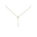 Collier JOBO, gelb (gelbgold 750), Halsketten, Damen, Gelbgold 750-Diamanten, L: 45cm, Gelbgold 750, Diamanten, 750 Gold mit 1 Diamant 45 cm