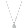 Kette mit Anhänger MICHAEL KORS "Schmuck Geschenk Silber 925 Halskette Pavé Herz Charm, MKC1747CZ040", silber (silberfarben, kristallweiß), Halsketten, Damen, Silber 925 (Sterlingsilber), L: 43cm B: 1mm, mit Zirkonia (synth.), B:1mm