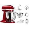 KITCHENAID Küchenmaschine "5KSM175PSECA LIEBESAPFEL-ROT", rot (liebesapfel, rot), B:24cm H:36cm T:37cm, Küchenmaschinen, mit Zubehör im Wert von ca. 112,-€ UVP