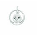 Kette ohne Anhänger ADELIA´S "925 Silber Anhänger Taufring mit Zirkonia Ø 11,1 mm", silber, Halsketten, Damen, Silber 925 (Sterlingsilber), Schmuckset - Set mit Halskette