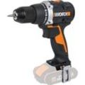 WORX Akku-Bohrschrauber "WX102.9 NITRO" Bohrmaschinen Brushless-Motor, 2-Gang-Getriebe, ohne Akku & Ladegerät bunt (schwarz/orange)