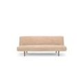 Schlafsofa INNOVATION LIVING ™ "Unfurl Bettsofa, Klappsofa, Gästebett, Couch, Schlaffunktion", beige, B:200cm H:81cm T:98cm, Sofas, 3-stufig klappbar, Teddy Stoff, bequem, als Dauerschläfer geeignet