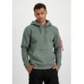 Hoodie ALPHA INDUSTRIES "Alpha Industries Men - Hoodies AI Reflective Hoodie" Gr. S, grün (vintage green) Herren Sweatshirts