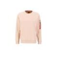 Sweater ALPHA INDUSTRIES "Alpha Industries Men - Sweatshirts X-Fit Sweat" Gr. XS, orange (pale peach) Herren Sweatshirts