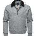 Outdoorjacke RAGWEAR "Sivval Felt" Gr. L (52), grau (hellgrau) Herren Jacken lässige Jacke in Woll-Optik mit kuscheligem Kragen