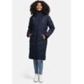 Winterjacke NAVAHOO "Schmatzibär" Gr. L, blau (navy) Damen Jacken mit weichem Teddyfell innen