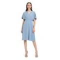 Cocktailkleid VERA MONT "Vera Mont Cocktailkleid mit ausgestelltem Rock" Gr. 38, Normalgrößen, blau (bluish grau), Damen, Obermaterial: 100% Polyester., Kleider, Material