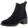 Chelseaboots TAMARIS Gr. 39, blau (navy) Damen Schuhe Blockabsatz, Stiefelette, Businessschuh mit Touch It-Ausstattung