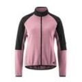 Radtrikot GONSO "Adventure Jersey Fleece W" Gr. 36, rosa (babyrosa), Damen, 100% recyceltes Polyester, Trikots, Damen Fahrradtrikot langarm, weiches Fleece-Material, Full-Zip Trikot