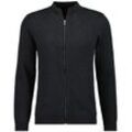 Collegejacke RAGMAN, Herren, Gr. M (48/50), grau (anthrazit), 95% Baumwolle 5% Cashmere, Jacken