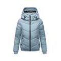 Winterjacke MARIKOO "Nayanaa" Gr. L, blau (powder blau), Damen, Obermaterial: 100% Polyester, Innenmaterial: 100% Polyester, Jacken, mit abnehmbarer Kapuze