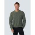 Strickpullover NO EXCESS Gr. L, grau (smoke) Herren Pullover in melierter Optik