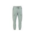 Jogginghose ALPHA INDUSTRIES "Alpha Industries Men - Pants Ripstop Jogger", Herren, Gr. S, Normalgrößen, grün (dusty grün), Obermaterial: 100% Baumwolle, Futter: 100% Baumwolle, Hosen