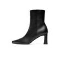 Schlupfboots HENRY STEVENS "Madison ZB70 Businessschuh", Damen, Gr. 42, schwarz, Leder, klassisch, Schuhe, Damen Stiefelette mit Absatz handgefertigt, Lederschuhe