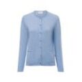 MAERZ Strickjacke Damen Feinstrick meliert, hellblau