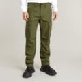 Cargohose G-STAR "Core Regular Cargo" Gr. 32, Länge 34, grün (olive), Herren, Obermaterial: 65% Polyester, 35% Elastomultiester, Hosen