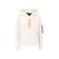 Hoodie ALPHA INDUSTRIES "Alpha Industries Men - Hoodies Alpha PP Hoodie" Gr. L, weiß (jet stream white) Herren Sweatshirts