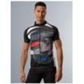 T-Shirt TRIGEMA "TRIGEMA Fahrradjacke aus atmungsaktivem Material" Gr. L, schwarz Herren Shirts